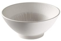 APS 85509 - Cuenco de melamina (19 cm de diámetro, 8 cm de alto, 0,9 L), color blanco y beige