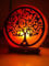 Elkoza Handmade Wood Silhouette Natural Healing IONES Therapeutic 100% Pure Himalayan Pink Crystal Salt Lamp Fine Quality with Dimmer Switch (Tree of Life Heart Salt Lamp, Himalayan 3D Salt Lamp)