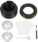 Kit de capsules de café rechargeables, faciles à nettoyer, en acier inoxydable, réutilisables, avec 50 couvercles en aluminium pour cafetières (Or)
