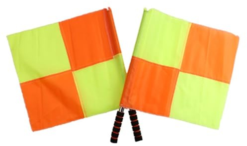 FußBallschiedsrichterfahne 4Pcs Football Training Flags Anti-Slip Soccer Competition Waterproof Match FüR FußBall