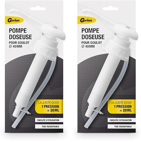 Pompe Doseuse pour Goulot de 80mm – 1 Pression : 20 ML – Facile d’Utilisation
