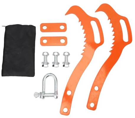 ANKROYU Gancio ad artiglio seghettato Pinza per sollevamento tronchi Pinza per legno resistente in acciaio legato per la movimentazione di trascinamento di legname Gancio ad artigl