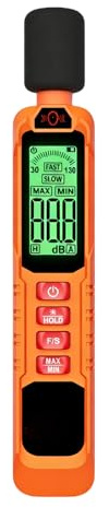 Geräuschmessgerät | Hohe Präzision 30dB bis 130dB,Digitaler Schallmesser