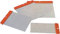 Pariere 9/B5 Spatule japonaise, Argent/rouge, 50 mm