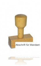 AMOS LST804 Vorgangsstempel - Abschrift für Mandant