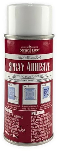Spray adhesivo reposicionable para plantilla de estarcir facilidad – 4.4 Oz Can