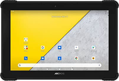 Archos T101X 4G Tablet, gehärtet, WLAN und 4G, stoßfest, IP 54 (Display 10,1 Zoll / 25,6 cm), IPS HD, Quad-Core-Prozessor, 2 GB RAM, 32 GB Speicher, Akku 8000 mAh, Android 10, Schwarz, 9 Monate