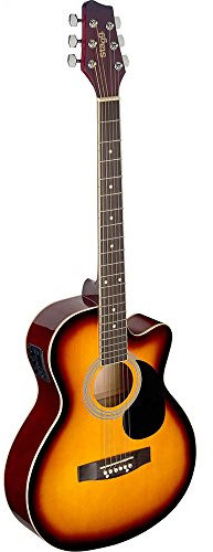 Stagg Akkustikgitarre Auditorium Elektroakustik sunburst