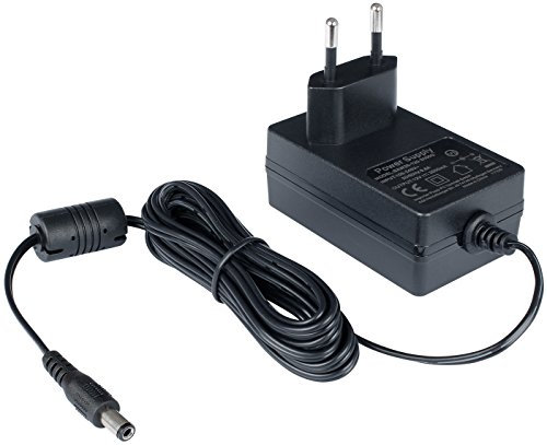 Poppstar Bloc d‘Alimentation AC DC, Adaptateur Secteur 12V 2A (fiche pour l'UE, 2000mA, 5,5/2,5 mm), pour boîtier de Disque Dur Externe, Station d'accueil etc. 240cm