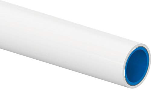 Unipipe Plus S Mehrschichtrohr (20 x 2,25 mm, 5 m), 100% Sauerstoffdiffusionssperre, Brandklasse E, Weiß (Referenz 1059573)