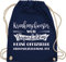 Shirtracer Turnbeutel Rucksack - Beruf und Job Geschenke - Krankenschwester weil Superheldin keine offizielle Berufsbezeichnung ist - Unisize - Navy Blau - baumwollrucksack stoffbeutel mit kordelzug