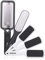 Foot Scrubber Pedicure Tools Rasp - 5 PCS KENED Foot File Callus Remover For Feet To Remove Hard Skin - 2 X Stainless Steel Black, 3 X Plastic White
