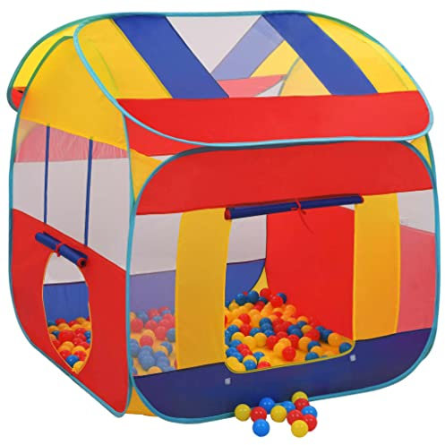 vidaXL Spielzelt mit 300 Bällen Handtasche Pop Up Spielhaus Kinderspielzelt Kinderzelt Babyzelt Bällebad Spielzeug Zuhause Garten XXL Outdoor