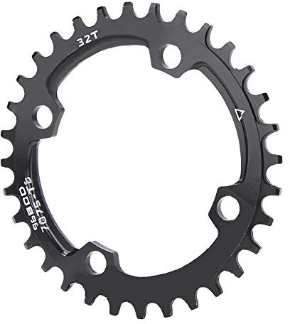 SolUptanisu 96BCD Bike Narrow Wide Round Chainring 32T, 34T, 36T Bike Narrow Wide Chainrings Anillo de Cadena de reparación para Bicicleta de montaña(32T)