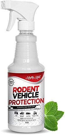 Mighty Mint Peppermint Oil Rodent Repellent Spray for Vehicles – Natural Mouse & Rat Control for Car Engines, RVs, Trucks & Boats – Plant-Based, Extra-Strong Formula – 16 oz