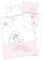 Herding Baby Best Bio-Bettwäsche-Set, GOTS-zertifiziert, Wendemotiv, Kopfkissenbezug 40 x 60 cm mit Hoteleinschlag, Bettbezug 100 x 135 cm mit Knopfleiste, Baumwolle/Flanell, Rosa