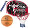 Bundle Hudora 3er Set Basketballständer In-/Outdoor + Basketball + Ballpumpe (farblich Sortiert)