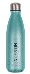 Bouteille isotherme personnalisable 500 ml | Menthe à paillettes 50 Gourde personnalisable