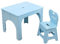 Kinder Klapptisch und Stuhl Set, Tragbarer AktivitäTstisch, 1-7 Jahre Alter Kleinkinder Spieltisch, Geeignet FüR Schlafzimmer, Auto, Camping, Garten im Freien/Blue / 1Table 1Chair