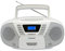 Blaupunkt B 120 WH tragbarer Kinder CD Player mit Bluetooth | Kassettenfach | Hörbuch Funktion | mit USB | kleines CD-Radio | Aux In | PLL UKW Radio | Radio mit CD Spieler | Weiß