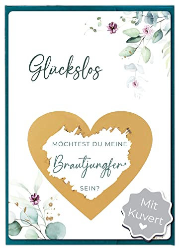 Joli Coon Rubbelkarte Brautjungfer fragen mit Kuvert - Willst du meine Brautjungfer sein