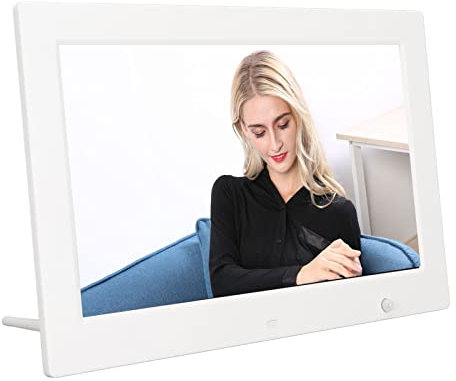 Digitaler Bilderrahmen 13 Zoll HD 1080P Digitaler Bilderrahmen mit Fernbedienung Unterstützung Fotos/Videos/Musik/Kalender/Wecker, für Freunde/Familie/Senioren (EU)