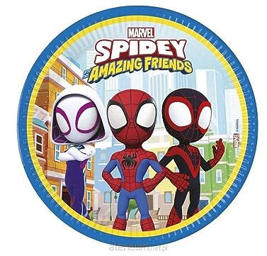 Procos Spidey and His Amazing Friends FSC Party Plates, Pack of 8