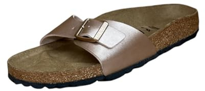 BIRKENSTOCK Madrid (Birko-Flor-Donna) - Sandalo da Donna, gold, 5 UK