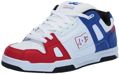 DC Herren Stag Causal Skateschuh, Rot/Weiß/Blau, 44.5 EU
