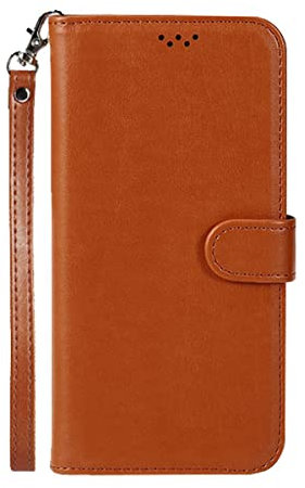 LCEHTOGYE Hülle für Motorola Edge 40 Pantone, Handyhülle Hochwertige Bumper Schutzhülle Cover PU Case Handytasche für Motorola Edge 40 Pantone - Braun