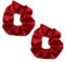 Roter Haargummi Scrunchie, Samt Haarband Rot Haargummi Damen Rote Scrunchies Haarspangen Haarschmuck Mädchen Weihnachten,Seil elastische Krawatten