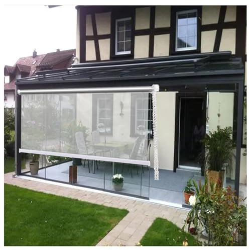 Persianas enrollables para jardín exterior,persianas enrollables transparentes,pérgolas y toldos verticales para ventanas,a prueba de lluvia y polvo,Fácil de Limpiar ( Size : W60xH100cm/W23.6xH39.3in