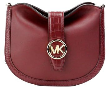 Michael Kors Gabby Small Logo Hobo Crossbody Bag, Rot (Dark Cherry)