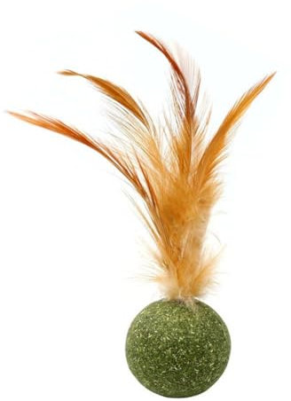 ZXCVWWE Jouets d'herbe à Chat pour Animaux de Compagnie, Boule d'herbe à Chat Comestible, sécurité, Chat sain, Menthe, Jeu Propres, de Dents de de Domicile, Jouets, Menthe Boule Chasse Produits à