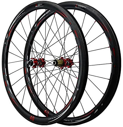 700c-Laufradsatz, Carbon-Laufräder, Rennrad, Scheibenbremse, Tiefe, Drahtreifen, Tubeless-Ready-Laufradsatz, 25 mm Breite, Steckachse, 7-, 8-, 9-, 10-, 11-, 12-Gang-Laufradsätze (Silber 55 mm)