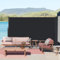 Kidsgigglz Seitenmarkise Ausziehbar,180x300cm Blickdichter Sichtschutz,Sonnenschutz,Windschutz,Wasserdicht, Alu ausziehbare Markise mit Wandhalterung,Seitenrollo für Balkon,Terrasse,Garten,Anthrazit