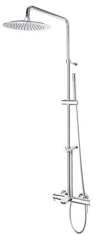 RAMON SOLER 335502RP300 DRAKO Grifo Monomando Columna Bañera Telescópica Cromo