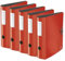 Leitz Qualitäts-Ordner 180° Active Solid, A4, 5er Pack, Breit, Abgerundeter Rücken, 8,2 cm breit, Gummibandverschluss, Leichtes Polyfoam, Plastik-Ordner, WOW Serie, Rot, 10471020