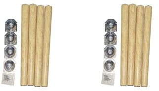 NeaxgeandX Möbelbeine aus Holz, für Schreibtisch, Stuhl, Beistelltisch, Couchtisch, 30 cm, 4 Stück