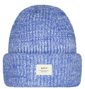 Barts Damen Beanie Strickmütze Owlet gestrickte Wintermütze mit Umschlag 3602 Blue 04