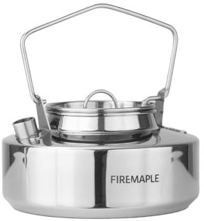 Fire-Maple Bouilloire de Camping Portable 1L&1,2L&1,5L en Acier Inoxydable pour Cafetières et Théières Camping en Plein Air Randonnée Ultra-léger (0,6L)