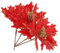 ifundom Künstliche Weihnachtsblumen 4 Stück Rote Weihnachtssterne Dekorative Künstliche Weihnachtssterne