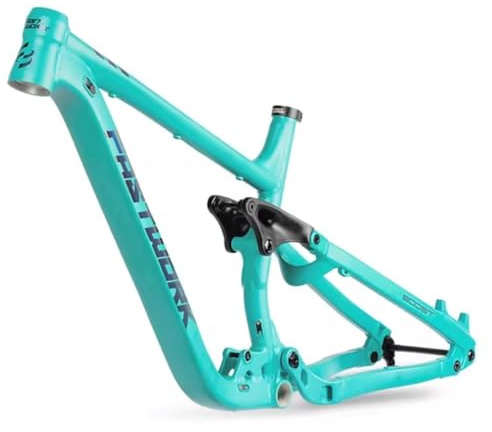 HIMALO Vollgefederter Rahmen 27.5er/29er Enduro Mountainbike Rahmen 15.5''/17''/18'' Boost Fahrrad Rahmen 12x148mm Steckachse Federweg 150mm Scheibenbremse Rahmen Für Trail/Downhill/AM/DH(Blauw,18'')
