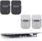 Lot de 4 Mini Rehausseurs de Clavier, Supports pour Ordinateur Portable,Rehausseurs de Laptop Pliable Invisible,Support de Clavier Portable Autocollant