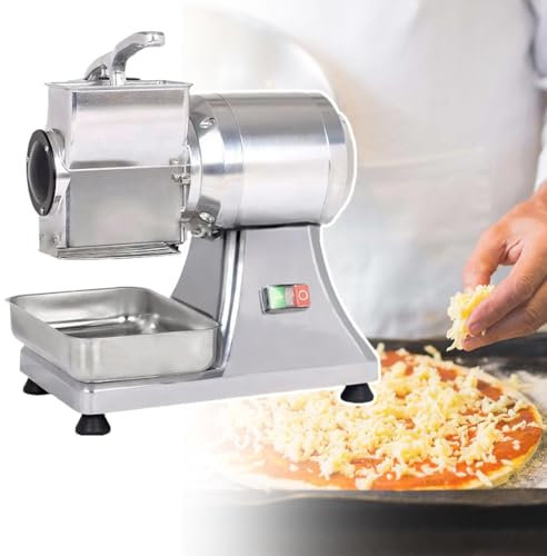 HCAUYNN Bread Crumbs Cheese Shredder, Commercial Food Processor,Automatic Power-Off Protection,Button Control,Multiple Removable Parts,110V