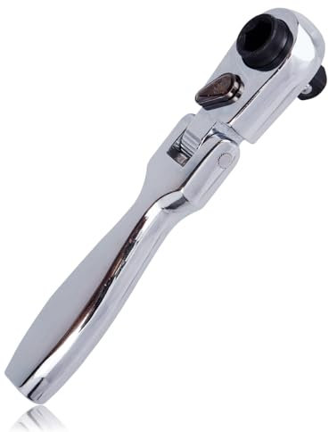 Mesee 1/4 Drive Ratchet Wrench, 2-in-1 Hex Bit Driver & Socket Wrench Flex Head Ratchet 72-Tooth Reversible Ratchet Wrench Mini Ratcheting Spanner Hand Repair Tool