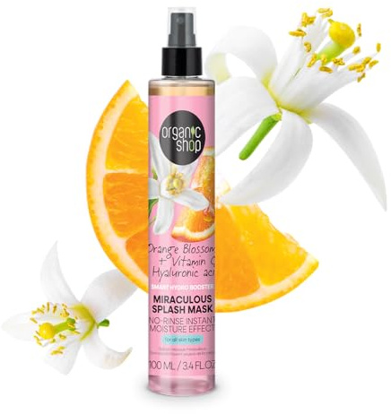Organic Shop Orange Blossom Skincare Smart Hydro Booster Miraculous Splash Mask 100ml