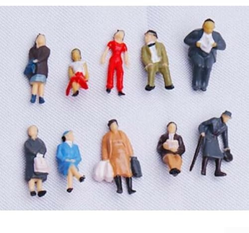 24 Stück sortierte Modellfiguren im Maßstab 1 87 für Zuglandschaftsdekoration, tolle Ergänzung für Sandtisch-Modellierprojekte