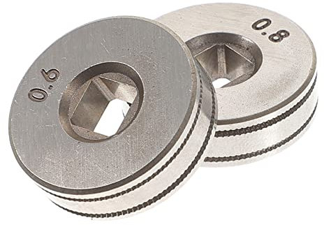Gatuida Wire Feeder Roller for Welder 0.6/0.8 Wire Wheel Drive High Strength Easy to Carry UK Welding Equipment Parts