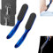 Veinsgrain Foot File, Nano Glass Foot File, Manual Foot Files Callus Remover, Long Handle Hard Skin Remover Nano Glass Foot File, Safe and to Remove Hard Skin and Dead Skin Foot (Blue*2)
